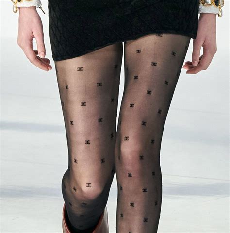 fake chanel tights|chanel tights black.